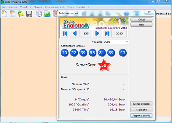 SCARICA PROGRAMMA ELABORARE SISTEMA SUPERENALOTTO GRATIS